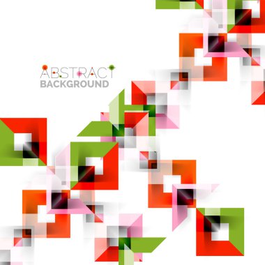 Beyaz Modern kare geometrik desen tasarım