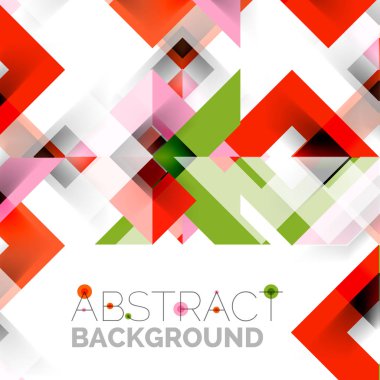 Beyaz Modern kare geometrik desen tasarım