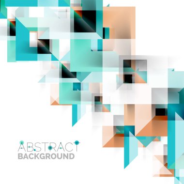 Beyaz Modern kare geometrik desen tasarım