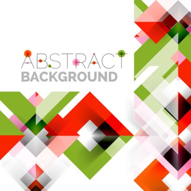 Beyaz Modern kare geometrik desen tasarım