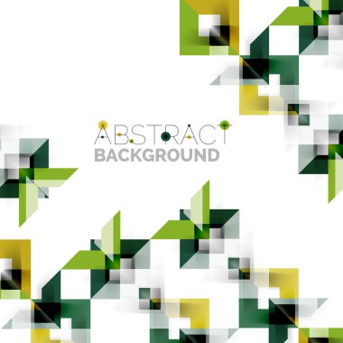 Beyaz Modern kare geometrik desen tasarım