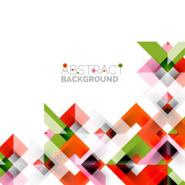 Beyaz Modern kare geometrik desen tasarım