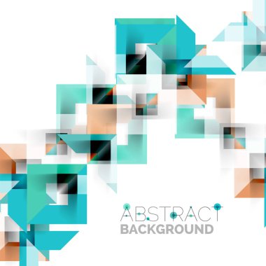 Beyaz Modern kare geometrik desen tasarım