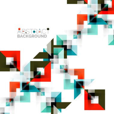 Beyaz Modern kare geometrik desen tasarım