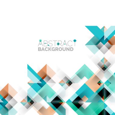 Beyaz Modern kare geometrik desen tasarım