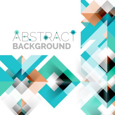 Beyaz Modern kare geometrik desen tasarım