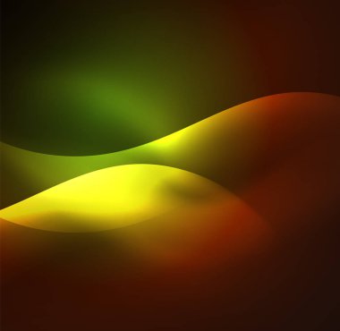 Neon ışıklı dalgalar