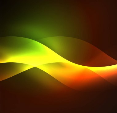 Neon ışıklı dalgalar