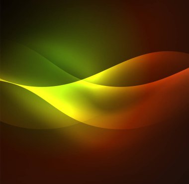 Neon ışıklı dalgalar