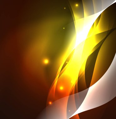 Neon ışıklı dalgalar