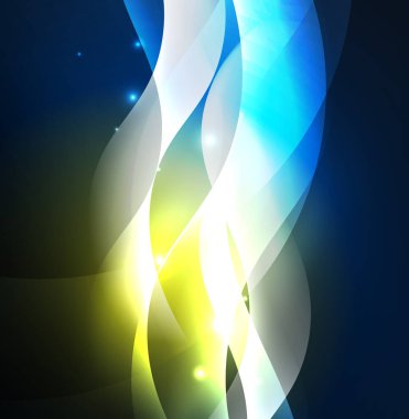 Neon ışıklı dalgalar