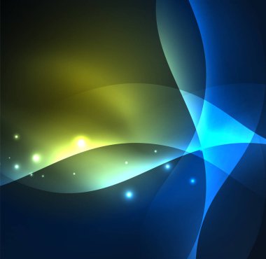 Neon ışıklı dalgalar