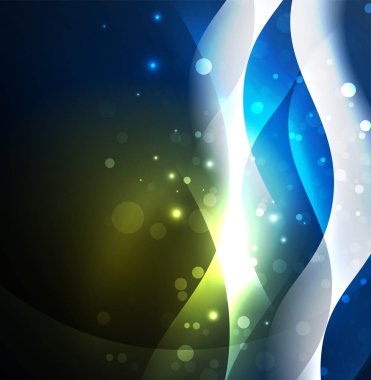 Neon ışıklı dalgalar