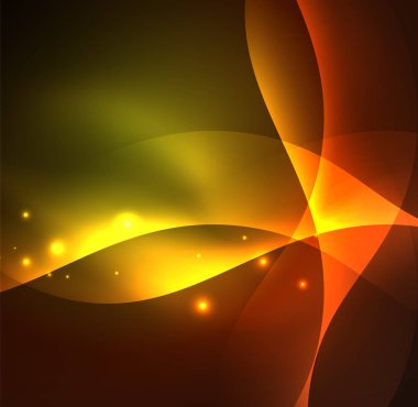 Neon ışıklı dalgalar