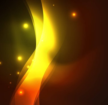 Neon ışıklı dalgalar