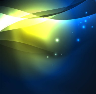 Neon ışıklı dalgalar