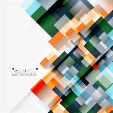 Soyut engeller şablon tasarım arka plan, beyaz, basit geometrik şekiller düz çizgiler ve dikdörtgenler