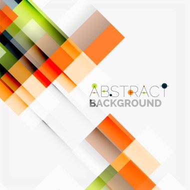 Soyut engeller şablon tasarım arka plan, beyaz, basit geometrik şekiller düz çizgiler ve dikdörtgenler