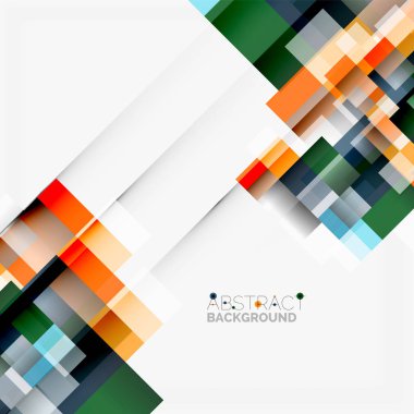 Soyut engeller şablon tasarım arka plan, beyaz, basit geometrik şekiller düz çizgiler ve dikdörtgenler