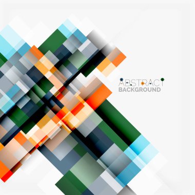 Soyut engeller şablon tasarım arka plan, beyaz, basit geometrik şekiller düz çizgiler ve dikdörtgenler