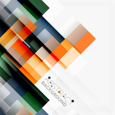 Soyut engeller şablon tasarım arka plan, beyaz, basit geometrik şekiller düz çizgiler ve dikdörtgenler