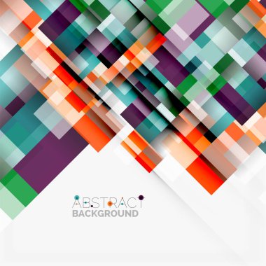 Soyut engeller şablon tasarım arka plan, beyaz, basit geometrik şekiller düz çizgiler ve dikdörtgenler