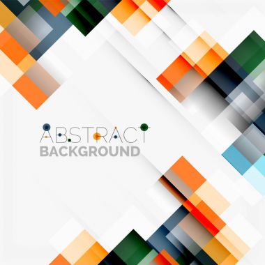 Soyut engeller şablon tasarım arka plan, beyaz, basit geometrik şekiller düz çizgiler ve dikdörtgenler