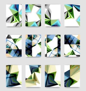 En az vektör arka plan küme kapsıyor