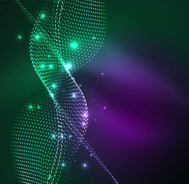 Vektör dalga parçacıklar arka plan