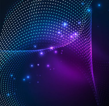 Vektör dalga parçacıklar arka plan