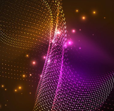 Vektör dalga parçacıklar arka plan