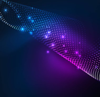 Vektör dalga parçacıklar arka plan