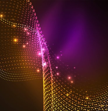 Vektör dalga parçacıklar arka plan