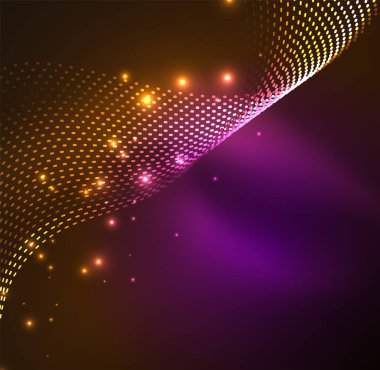 Vektör dalga parçacıklar arka plan