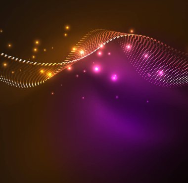 Vektör dalga parçacıklar arka plan