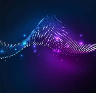 Vektör dalga parçacıklar arka plan