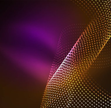 Vektör dalga parçacıklar arka plan