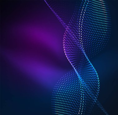 Vektör dalga parçacıklar arka plan