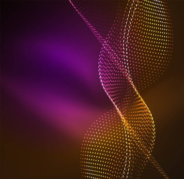 Vektör dalga parçacıklar arka plan