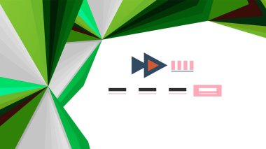 Modern üçgen sunu şablonu