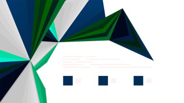 Modern üçgen sunu şablonu