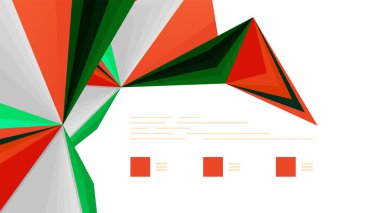 Modern üçgen sunu şablonu