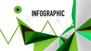 Modern üçgen sunu şablonu