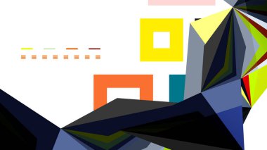 Modern üçgen sunu şablonu