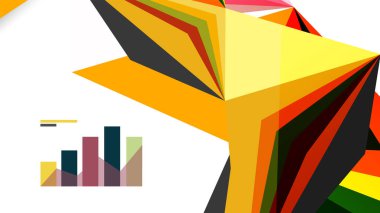 Modern üçgen sunu şablonu