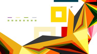 Modern üçgen sunu şablonu