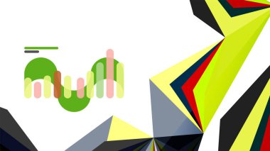 Modern üçgen sunu şablonu