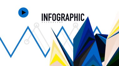 Modern üçgen sunu şablonu