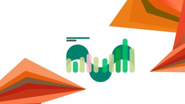 Modern üçgen sunu şablonu