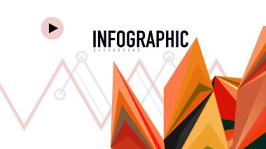 Modern üçgen sunu şablonu